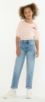 Halo Kids Mini Mom Jeans – Relaxed Tapered Comfort Stretch - Official Kancan USA