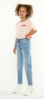 Halo Kids Mini Mom Jeans – Relaxed Tapered Comfort Stretch - Official Kancan USA