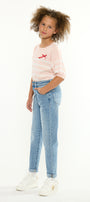 Halo Kids Mini Mom Jeans – Relaxed Tapered Comfort Stretch - Official Kancan USA