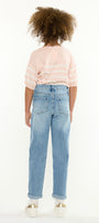 Halo Kids Mini Mom Jeans – Relaxed Tapered Comfort Stretch - Official Kancan USA