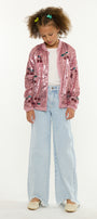 Zendaya High Rise Kids Wide Leg Pants with Frayed Hem - Official Kancan USA