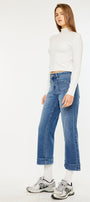 Angelina High Rise Cropped Flare Jeans - Official Kancan USA