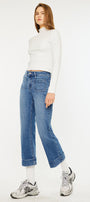 Angelina High Rise Cropped Flare Jeans - Official Kancan USA