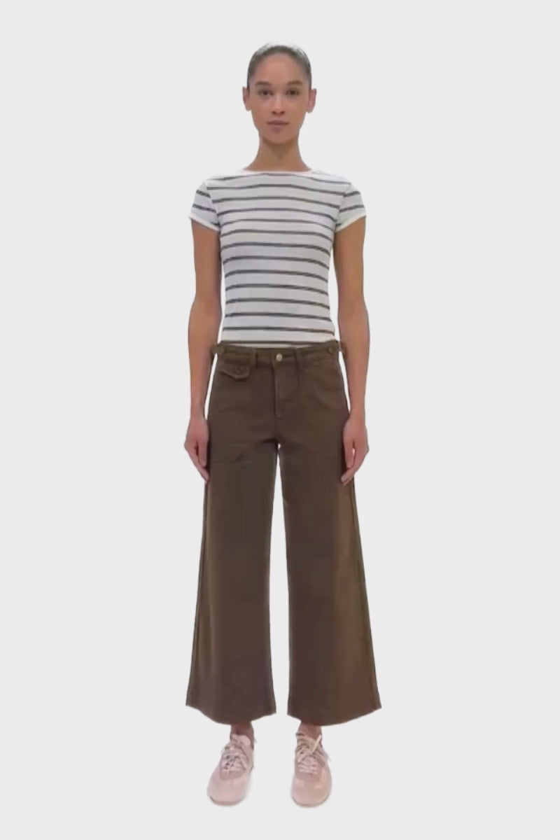 Shellie Essentials High Rise Crop Wide