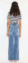Glen High Rise Wide Leg Flare Kid Jeans - Official Kancan USA