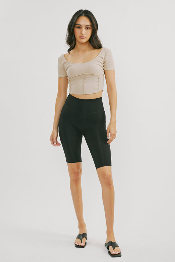 Porsha High Rise Active Shorts - Official Kancan USA