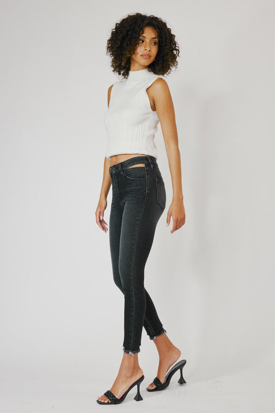 Tiara High Rise Ankle Skinny Jeans - Official Kancan USA