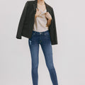 Thea Mid Rise Super Skinny Jeans - Official Kancan USA