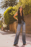 Lydia Ultra High Rise 90's Flare Jeans - Official Kancan USA