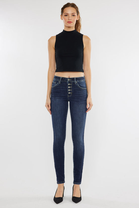 Moriah High Rise Super Skinny Jeans - Official Kancan USA