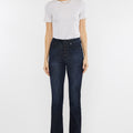 Tessa High Rise Exposed Button Bootcut Jeans - Official Kancan USA