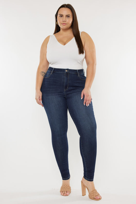 Bluebird High Rise Super Skinny Jeans (Plus Size) - Official Kancan USA