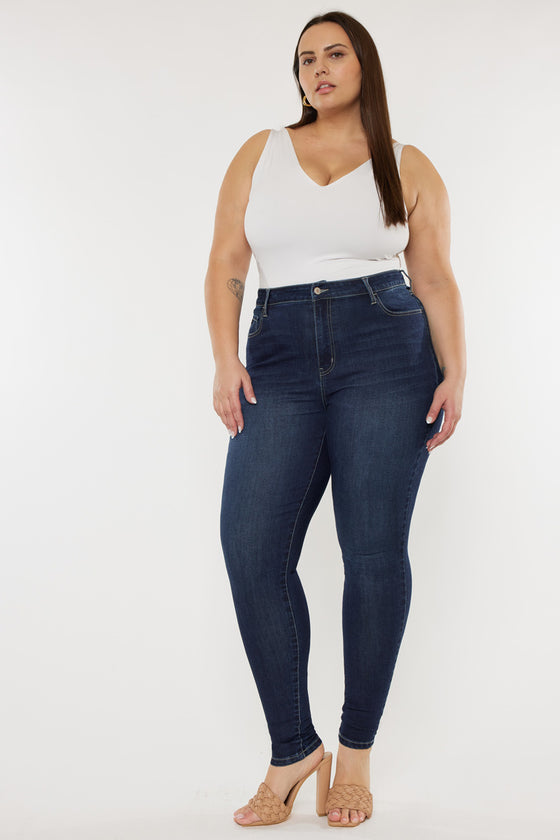 Bluebird High Rise Super Skinny Jeans (Plus Size) - Official Kancan USA