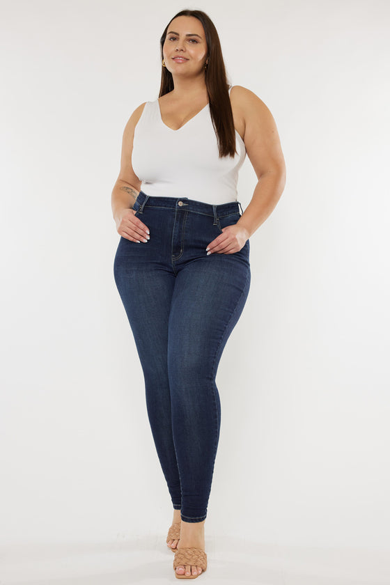 Bluebird High Rise Super Skinny Jeans (Plus Size) - Official Kancan USA