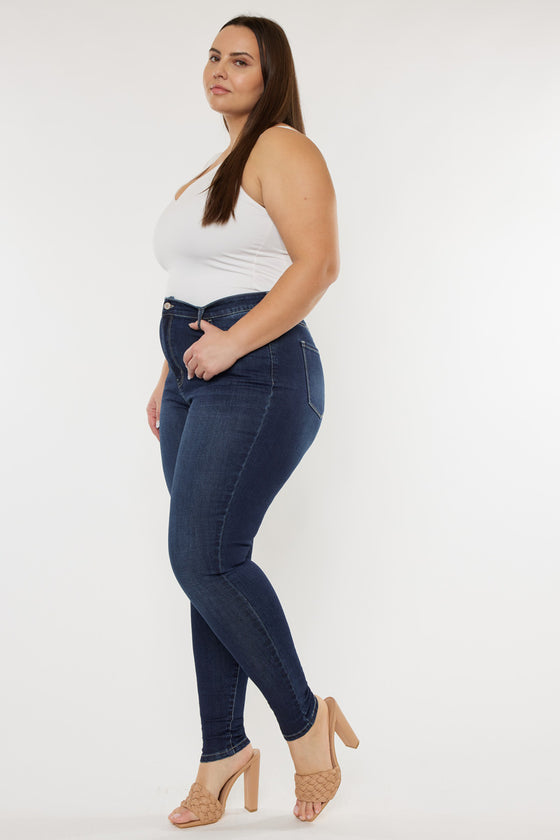 Bluebird High Rise Super Skinny Jeans (Plus Size) - Official Kancan USA