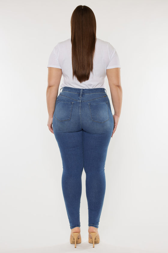 Bluebird High Rise Super Skinny Jeans (Plus Size) - Official Kancan USA