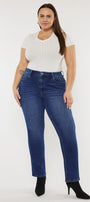 Alannah High Rise Slim Straight Jeans (Plus Size) - Official Kancan USA