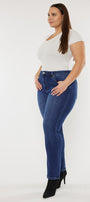 Alannah High Rise Slim Straight Jeans (Plus Size) - Official Kancan USA