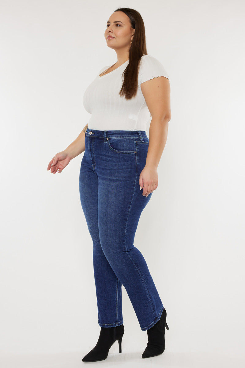 Alannah High Rise Slim Straight Jeans (Plus Size) - Official Kancan USA