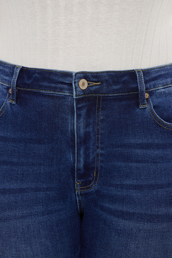 Alannah High Rise Slim Straight Jeans (Plus Size) - Official Kancan USA