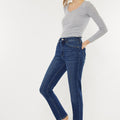 Adaline High Rise Slim Straight Jeans - Official Kancan USA