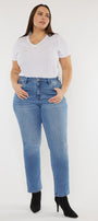 Alannah High Rise Slim Straight Jeans (Plus Size) - Official Kancan USA