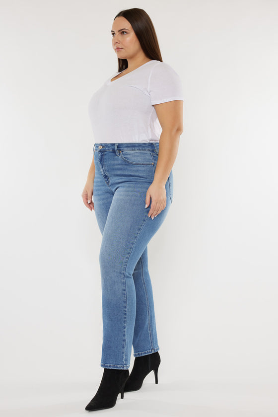 Alannah High Rise Slim Straight Jeans (Plus Size) - Official Kancan USA