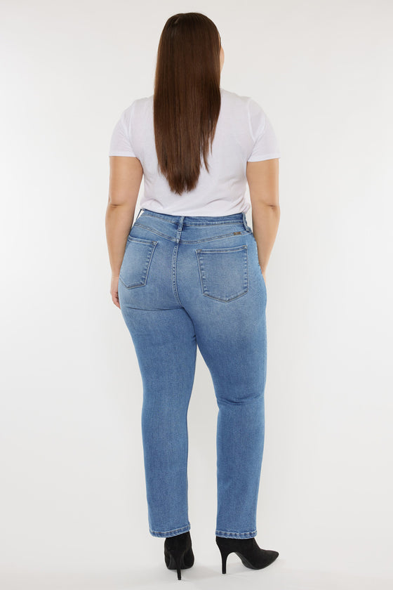 Alannah High Rise Slim Straight Jeans (Plus Size) - Official Kancan USA