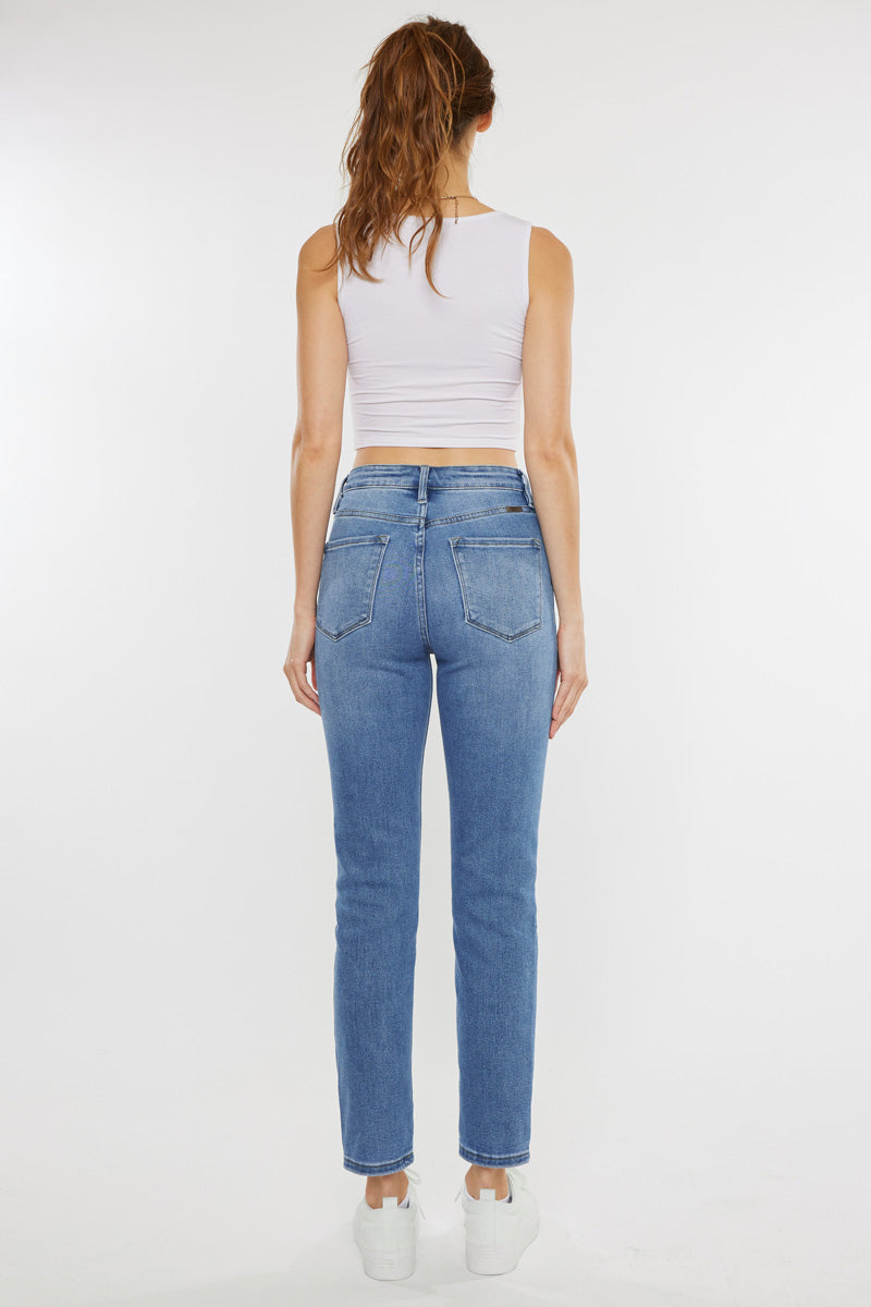 Adaline High Rise Slim Straight Jeans – Official Kancan USA