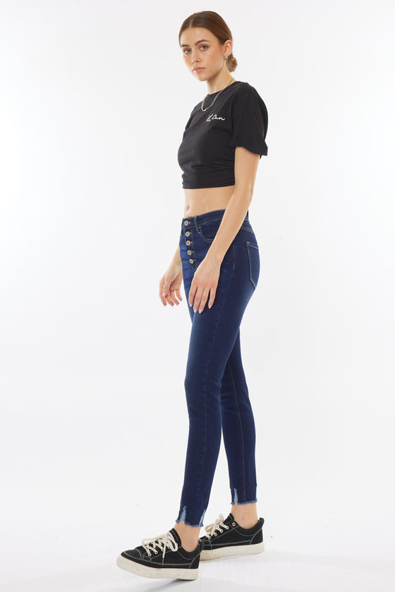 Clove High Rise Ankle Skinny Jeans(needs price) - Official Kancan USA