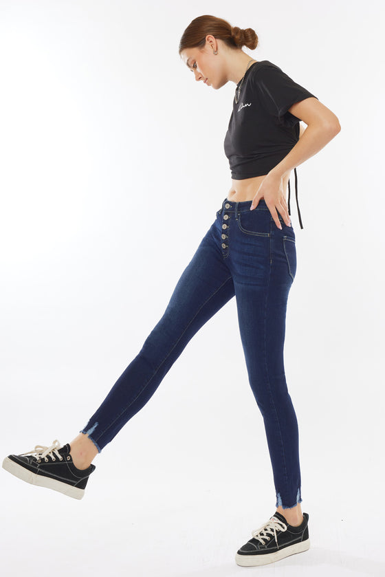 Clove High Rise Ankle Skinny Jeans(needs price) - Official Kancan USA
