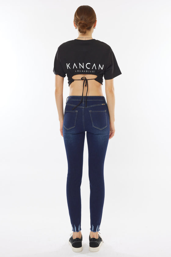 Clove High Rise Ankle Skinny Jeans(needs price) - Official Kancan USA