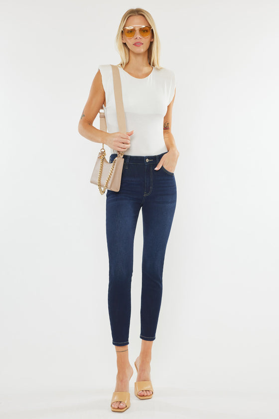 Teegan High Rise Cropped Skinny Jeans - Official Kancan USA