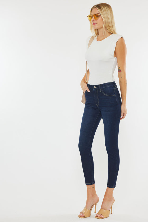 Teegan High Rise Cropped Skinny Jeans - Official Kancan USA