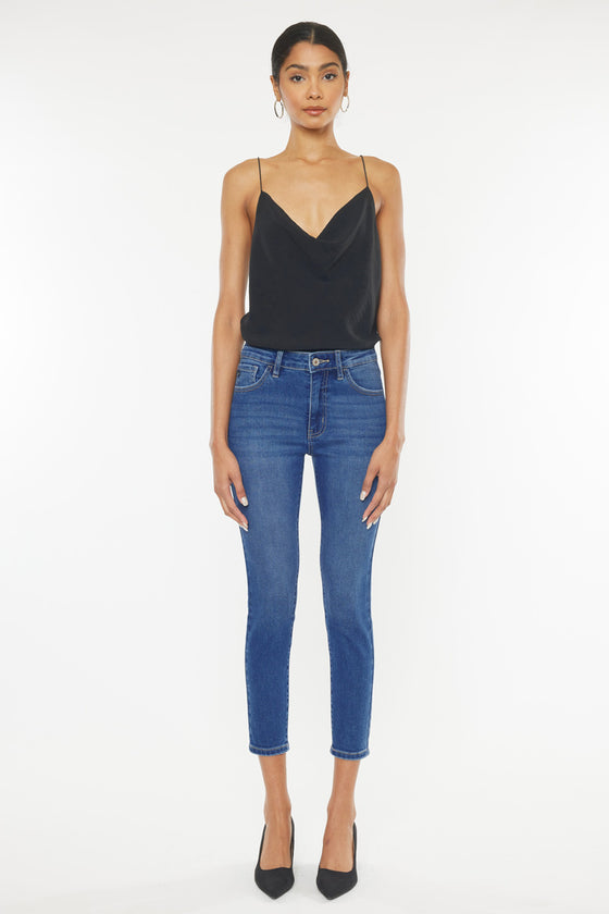 Teegan High Rise Cropped Skinny Jeans - Official Kancan USA