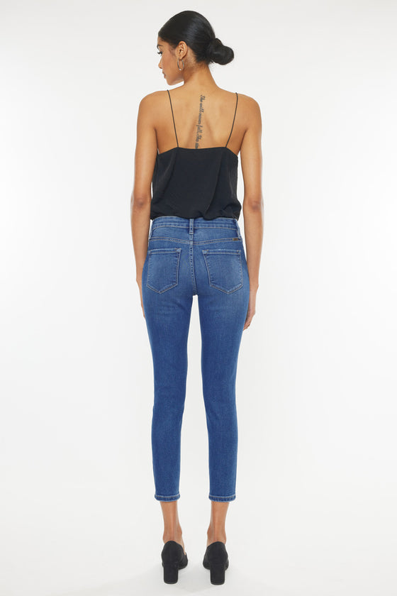 Teegan High Rise Cropped Skinny Jeans - Official Kancan USA