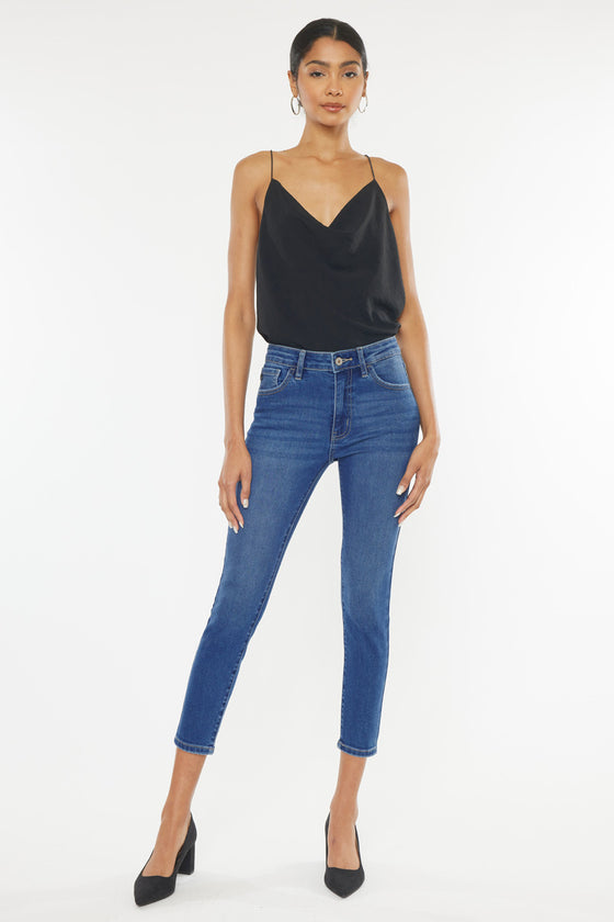 Teegan High Rise Cropped Skinny Jeans - Official Kancan USA