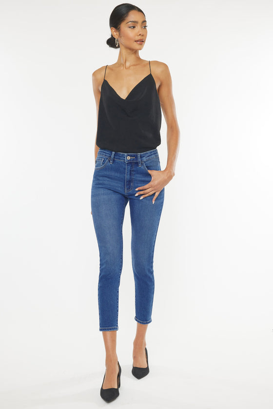 Teegan High Rise Cropped Skinny Jeans - Official Kancan USA