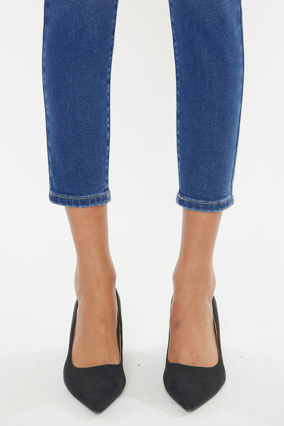 Teegan High Rise Cropped Skinny Jeans - Official Kancan USA