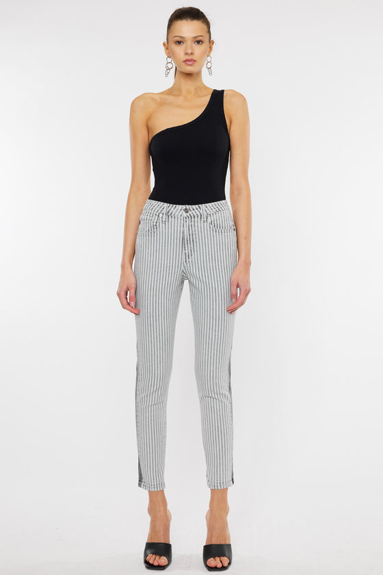 Kristin High Rise Slim Straight Jeans - Official Kancan USA