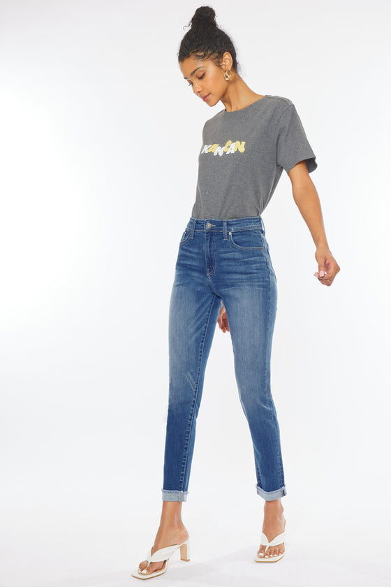 Janice High Rise Cigarette Leg Jeans(needs price) - Official Kancan USA