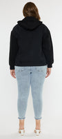 Tori Hooded Boyfriend Denim Jacket (Plus Size) - Official Kancan USA