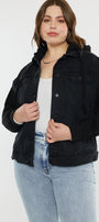 Tori Hooded Boyfriend Denim Jacket (Plus Size) - Official Kancan USA