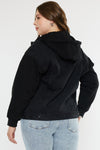 Tori Hooded Boyfriend Denim Jacket (Plus Size) - Official Kancan USA