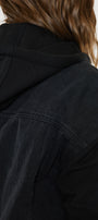 Tori Hooded Boyfriend Denim Jacket (Plus Size) - Official Kancan USA