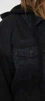 Tori Hooded Boyfriend Denim Jacket (Plus Size) - Official Kancan USA