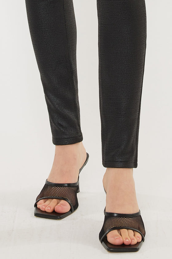 Carly Ultra High Rise Faux Leather Super Skinny Pants - Official Kancan USA