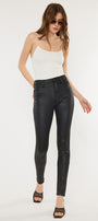 Carly Ultra High Rise Faux Leather Super Skinny Pants - Official Kancan USA