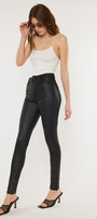 Carly Ultra High Rise Faux Leather Super Skinny Pants - Official Kancan USA