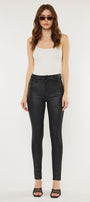 Carly Ultra High Rise Faux Leather Super Skinny Pants - Official Kancan USA